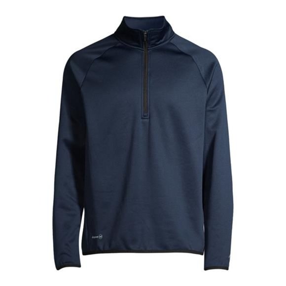 Men's Active Tech Fleece Quarter Zip Sweatshirt M Size - Picture 2 of 6